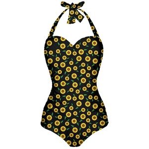 NWOT Angerella Vintage Halter Swimsuit